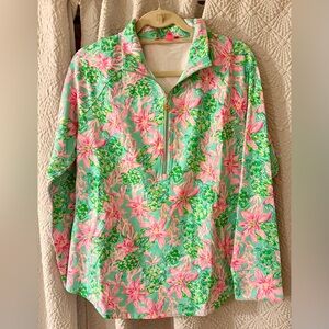 Lilly Pulitzer UPF 50+ Skipper Popover in So Shellegant, Size L